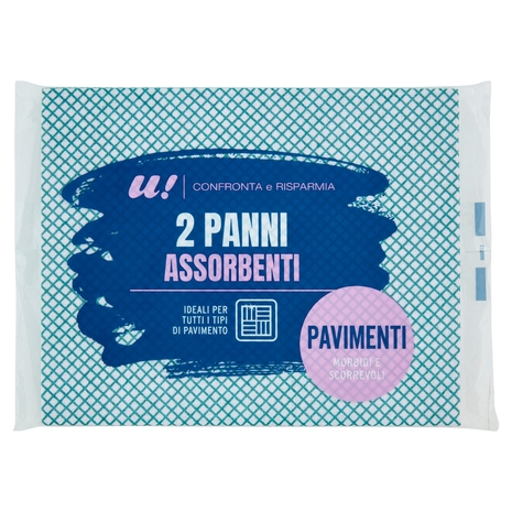 2 Panni Assorbenti per Pavimenti U! Confronta e Risparmia